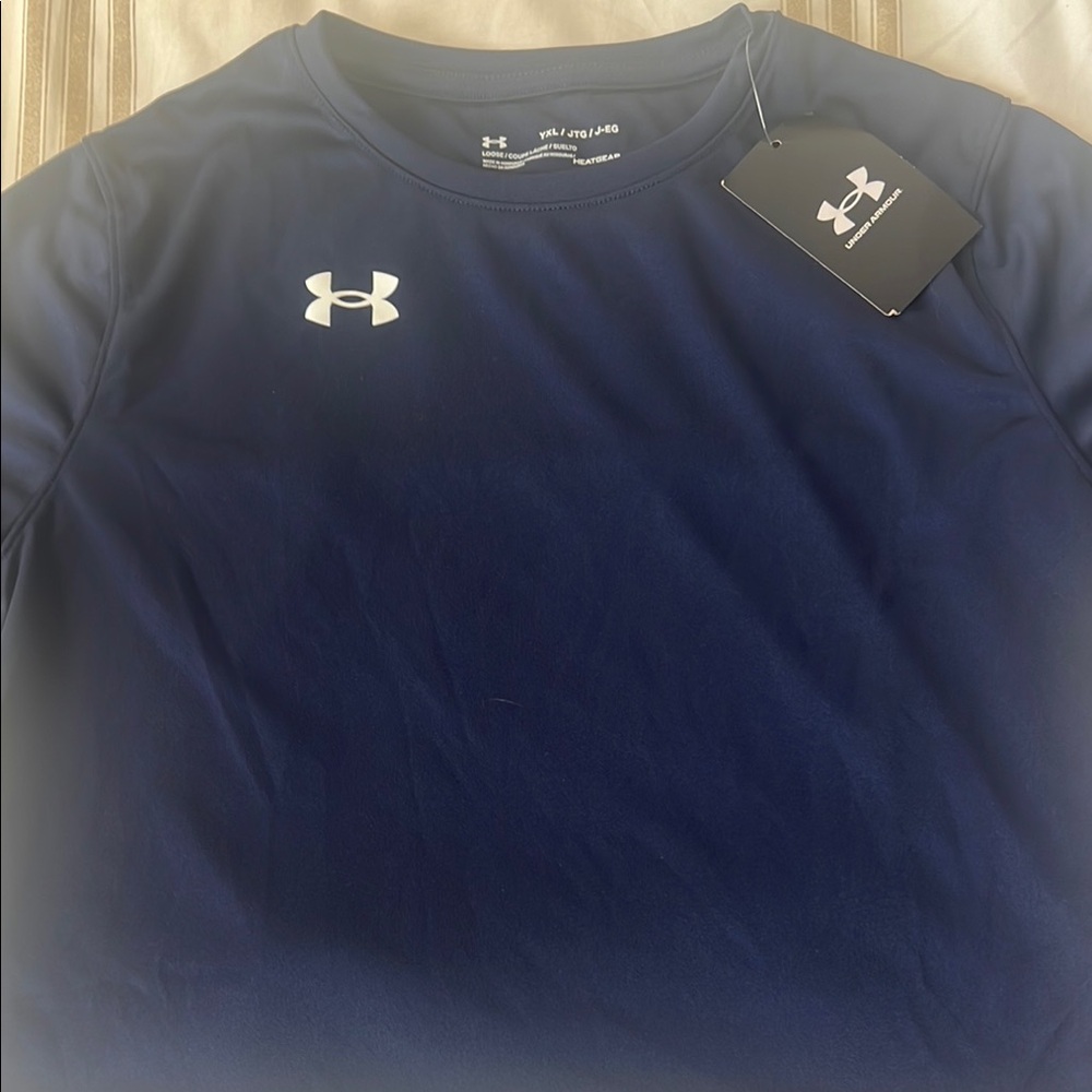 Under Armour Blue Athletic Short Sleeve Tee